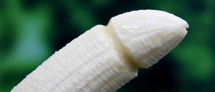 Banane in Penisform