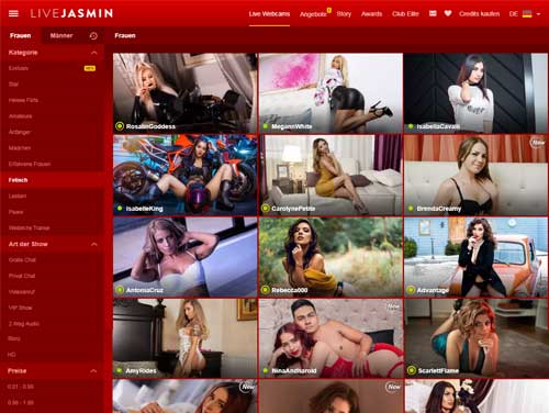 Livejasmin Webseite