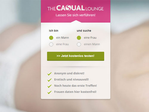 The Casual Lounge Webseite